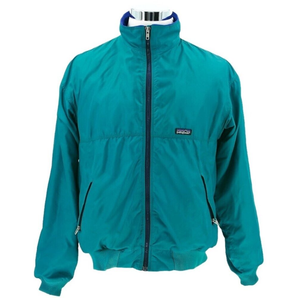 Vintage Patagonia Made in the USA L Large teal  nylon shell polyester lining